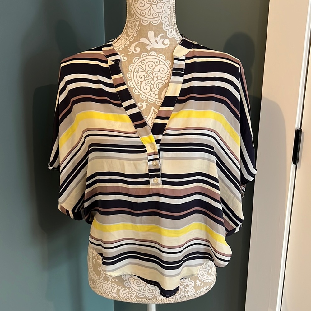 Bebe striped blouse
